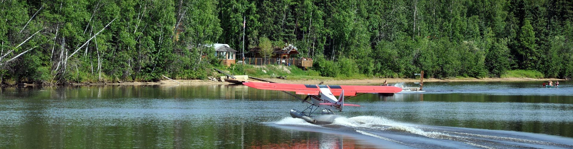 Wasserflugzeug am Chena River, Fairbanks