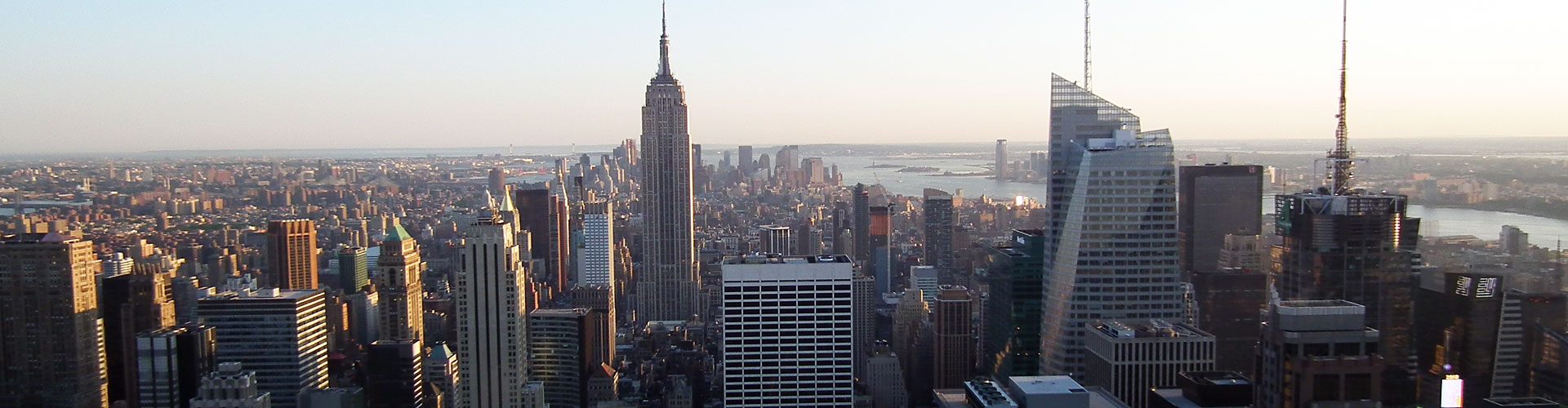 Manhattan von oben, mit Chrysler Building, New York City