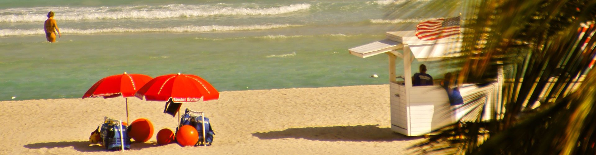 Karibikfeeling am Strand von Miami Beach, Florida